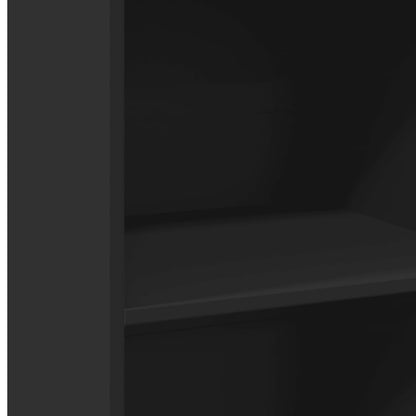 Credenza Nera 50x41x124 cm in Legno Multistrato - homemem39