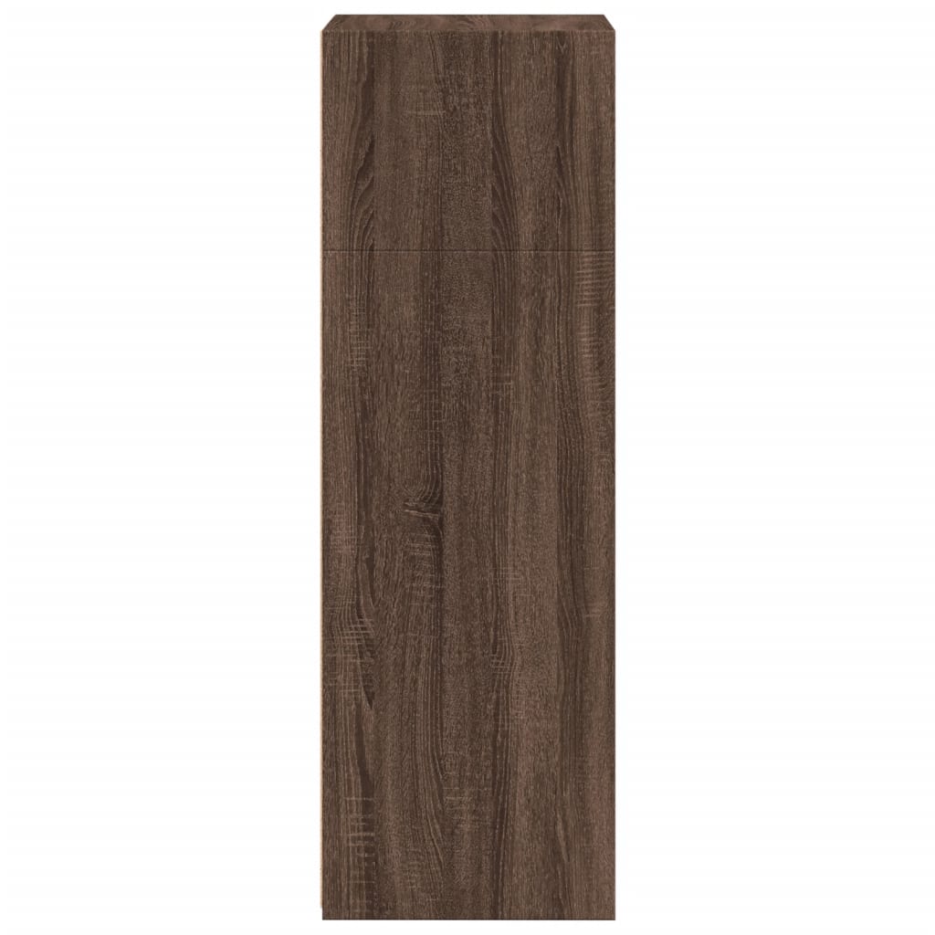 Credenza Rovere Marrone 50x41x124 cm in Legno Multistrato - homemem39