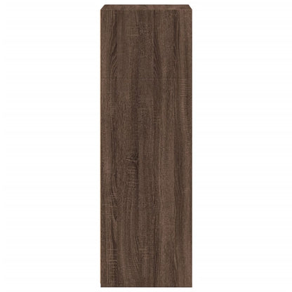 Credenza Rovere Marrone 50x41x124 cm in Legno Multistrato - homemem39