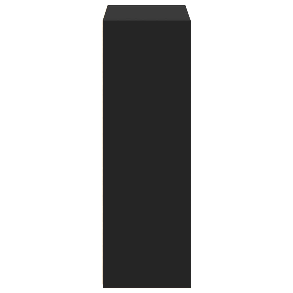 Credenza Nera 70x41x124 cm in Legno Multistrato - homemem39