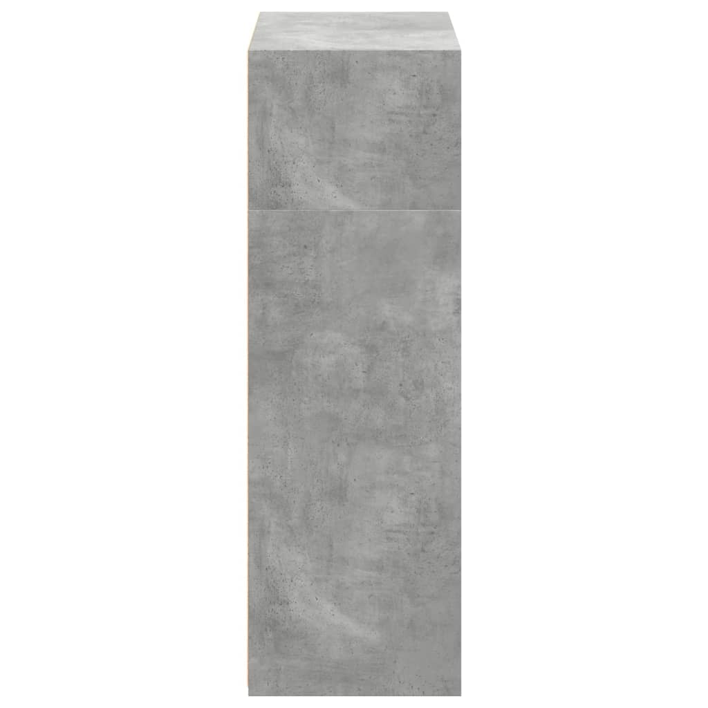 Credenza Grigio Cemento 70x41x124 cm in Legno Multistrato - homemem39