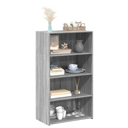 Credenza Grigio Sonoma 70x41x124 cm in Legno Multistrato - homemem39