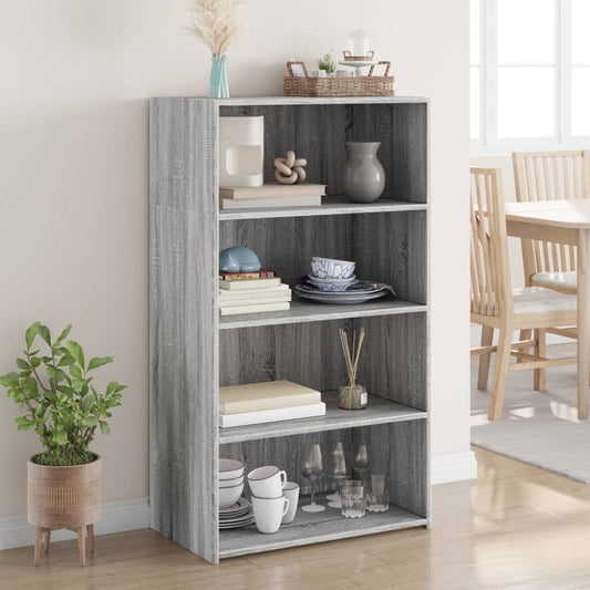 Credenza Grigio Sonoma 70x41x124 cm in Legno Multistrato - homemem39