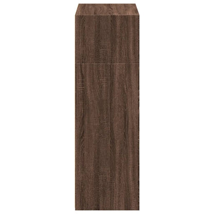 Credenza Rovere Marrone 70x41x124 cm in Legno Multistrato - homemem39