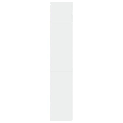 Mobile Sottile Bianco 30x42,5x225 cm in Truciolato - homemem39