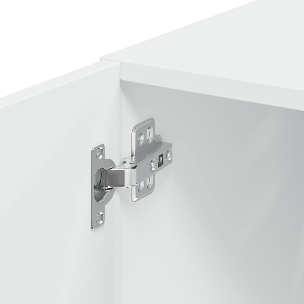 Mobile Sottile Bianco 30x42,5x225 cm in Truciolato | homemem39