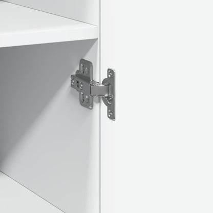 Mobile Sottile Bianco 30x42,5x225 cm in Truciolato - homemem39