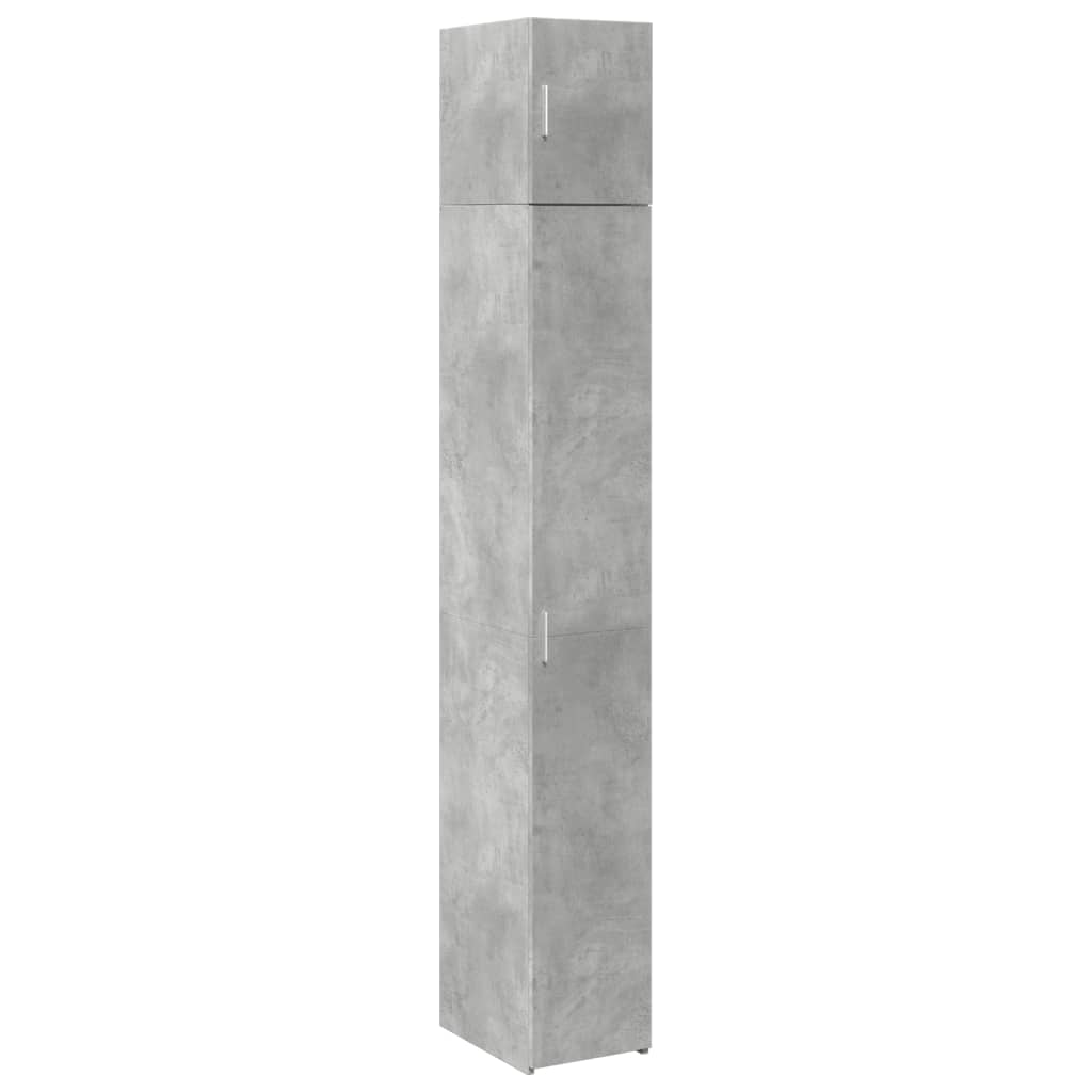Mobile Sottile Grigio Cemento 30x42,5x225 cm in Truciolato - homemem39