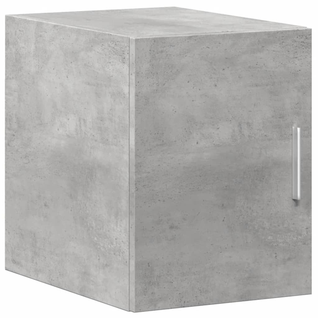Mobile Sottile Grigio Cemento 30x42,5x225 cm in Truciolato - homemem39