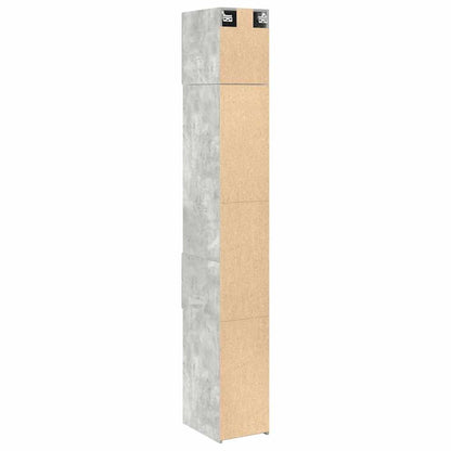 Mobile Sottile Grigio Cemento 30x42,5x225 cm in Truciolato | homemem39