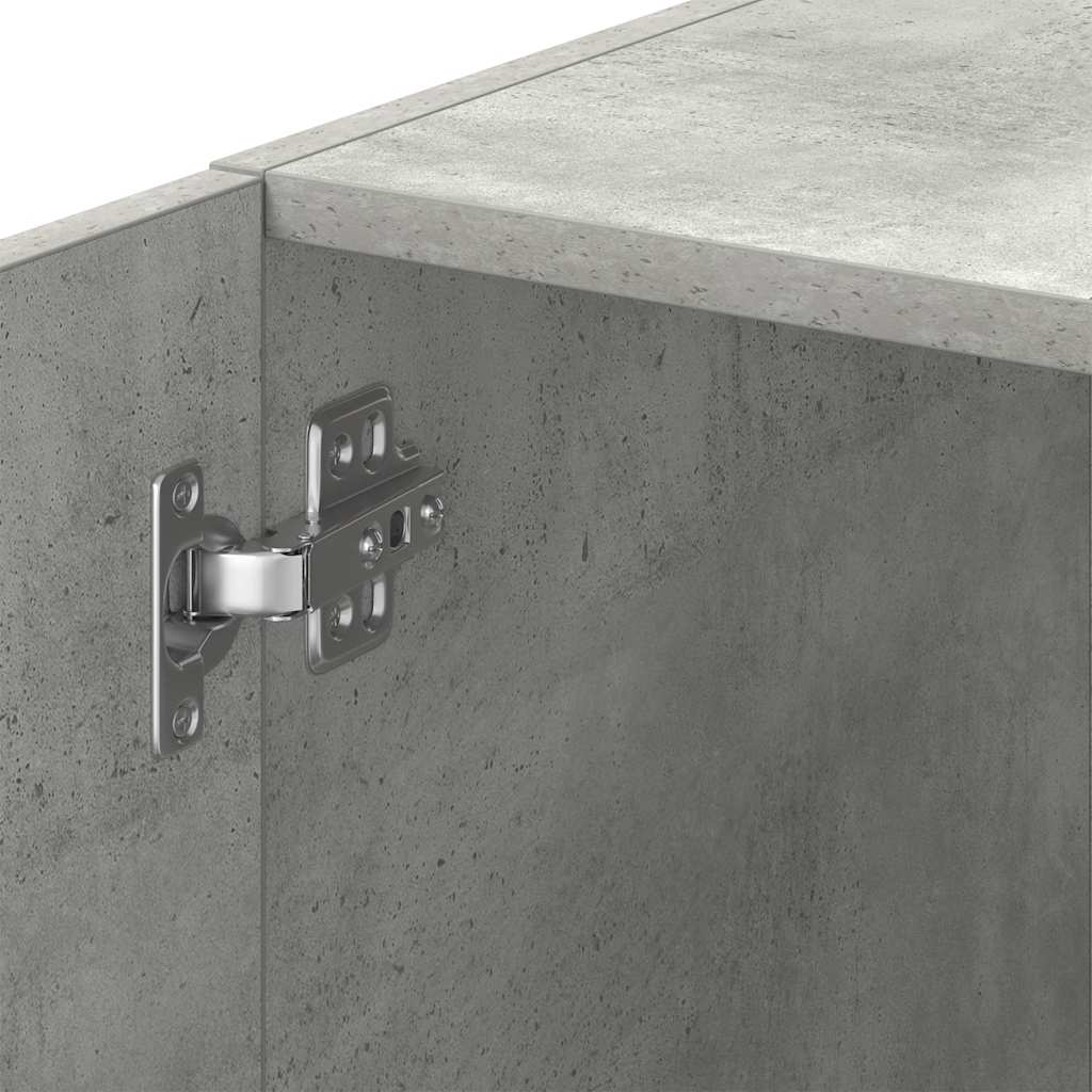 Mobile Sottile Grigio Cemento 30x42,5x225 cm in Truciolato | homemem39