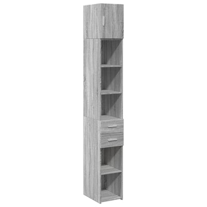 Mobile Sottile Grigio Sonoma 30x42,5x225 cm in Truciolato | homemem39