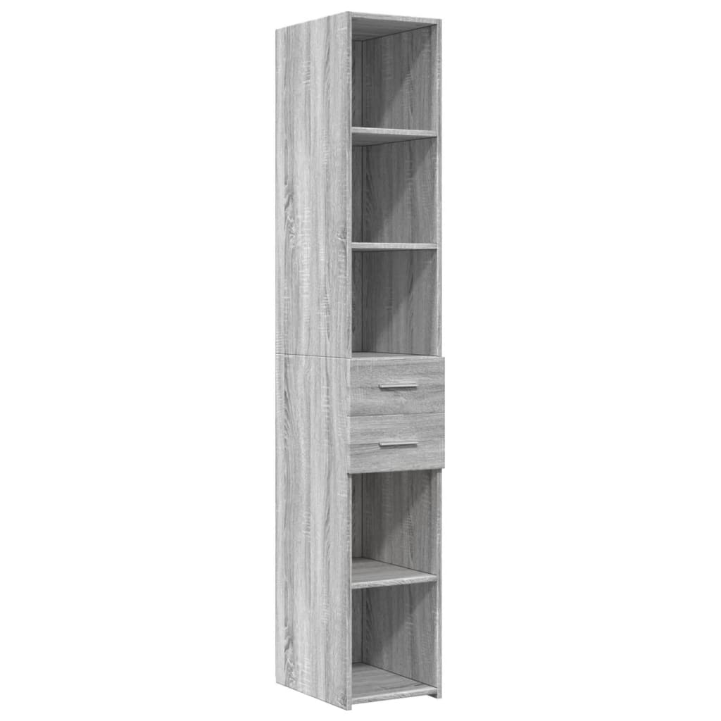 Mobile Sottile Grigio Sonoma 30x42,5x225 cm in Truciolato | homemem39