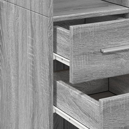 Mobile Sottile Grigio Sonoma 30x42,5x225 cm in Truciolato | homemem39