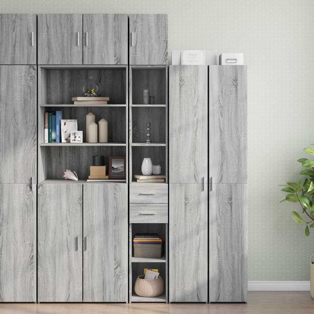 Mobile Sottile Grigio Sonoma 30x42,5x225 cm in Truciolato | homemem39