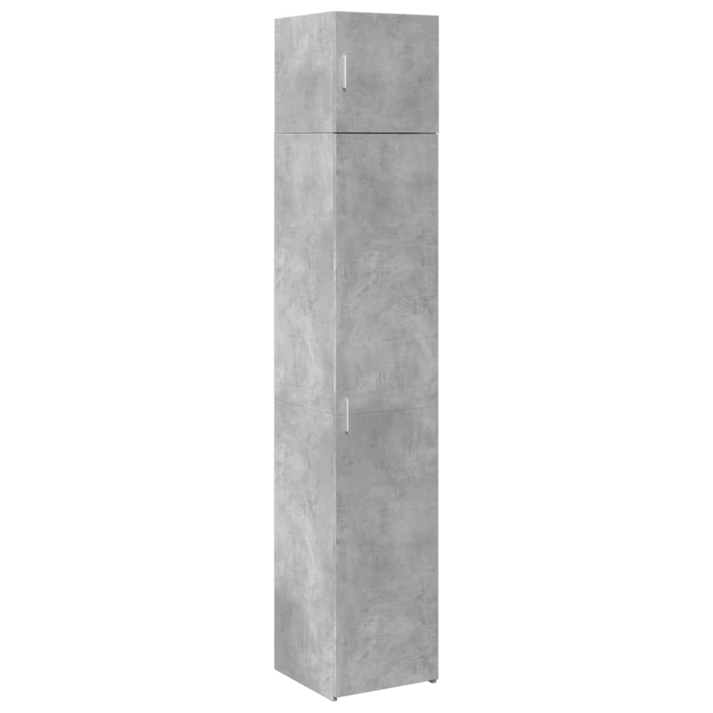 Mobile Sottile Grigio Cemento 40x42,5x225 cm in Truciolato - homemem39