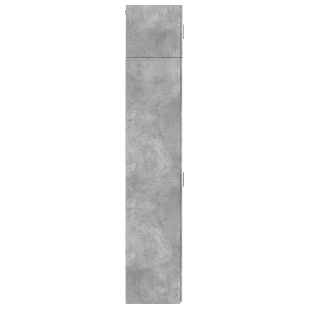 Mobile Sottile Grigio Cemento 40x42,5x225 cm in Truciolato - homemem39
