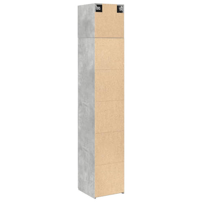 Mobile Sottile Grigio Cemento 40x42,5x225 cm in Truciolato - homemem39