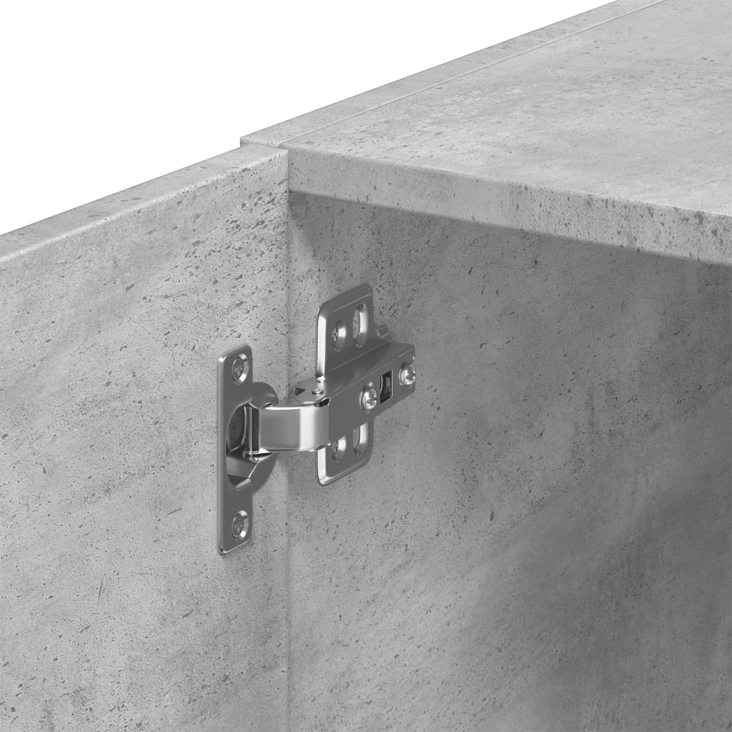 Mobile Sottile Grigio Cemento 40x42,5x225 cm in Truciolato - homemem39