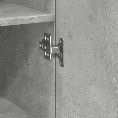 Mobile Sottile Grigio Cemento 40x42,5x225 cm in Truciolato - homemem39