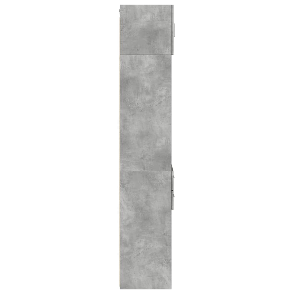 Mobile Sottile Grigio Cemento 40x42,5x225 cm in Truciolato - homemem39