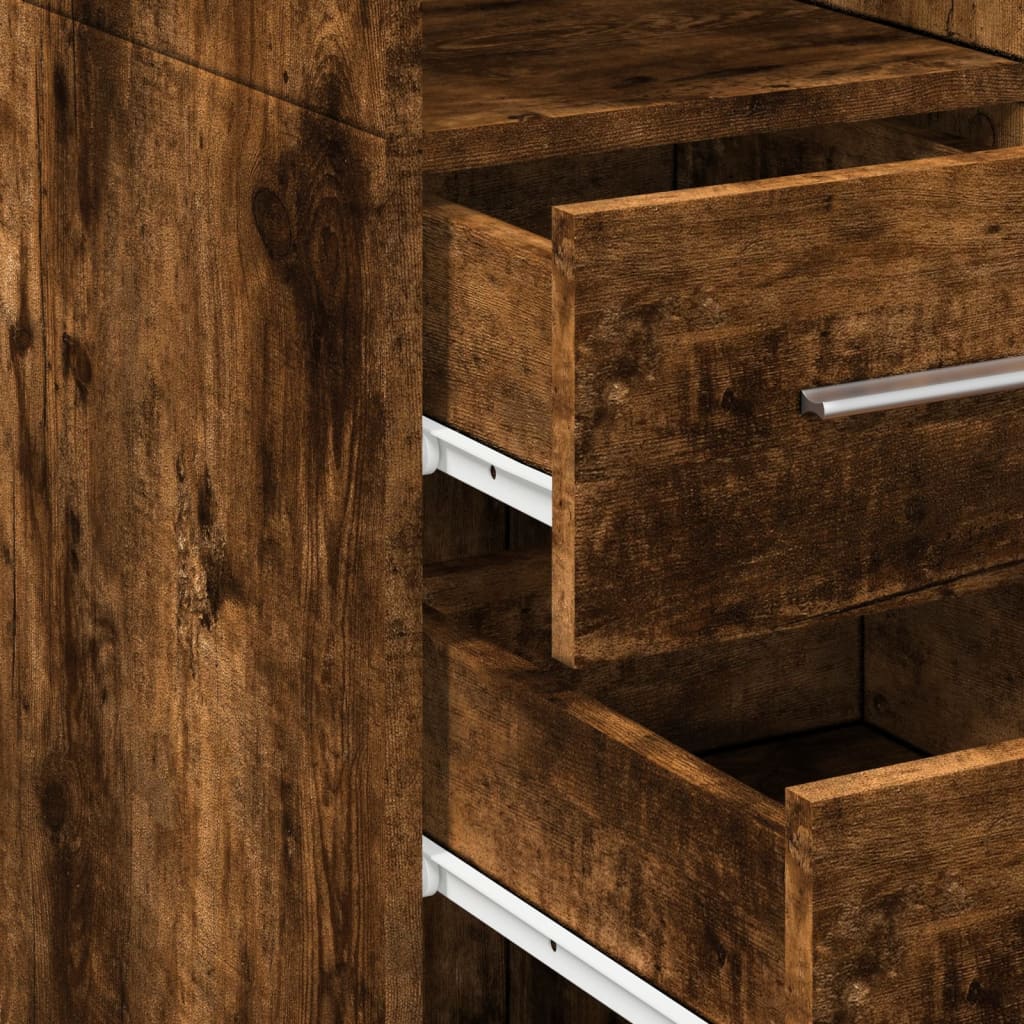 Mobile Sottile Rovere Fumo 40x42,5x225 cm in Truciolato - homemem39