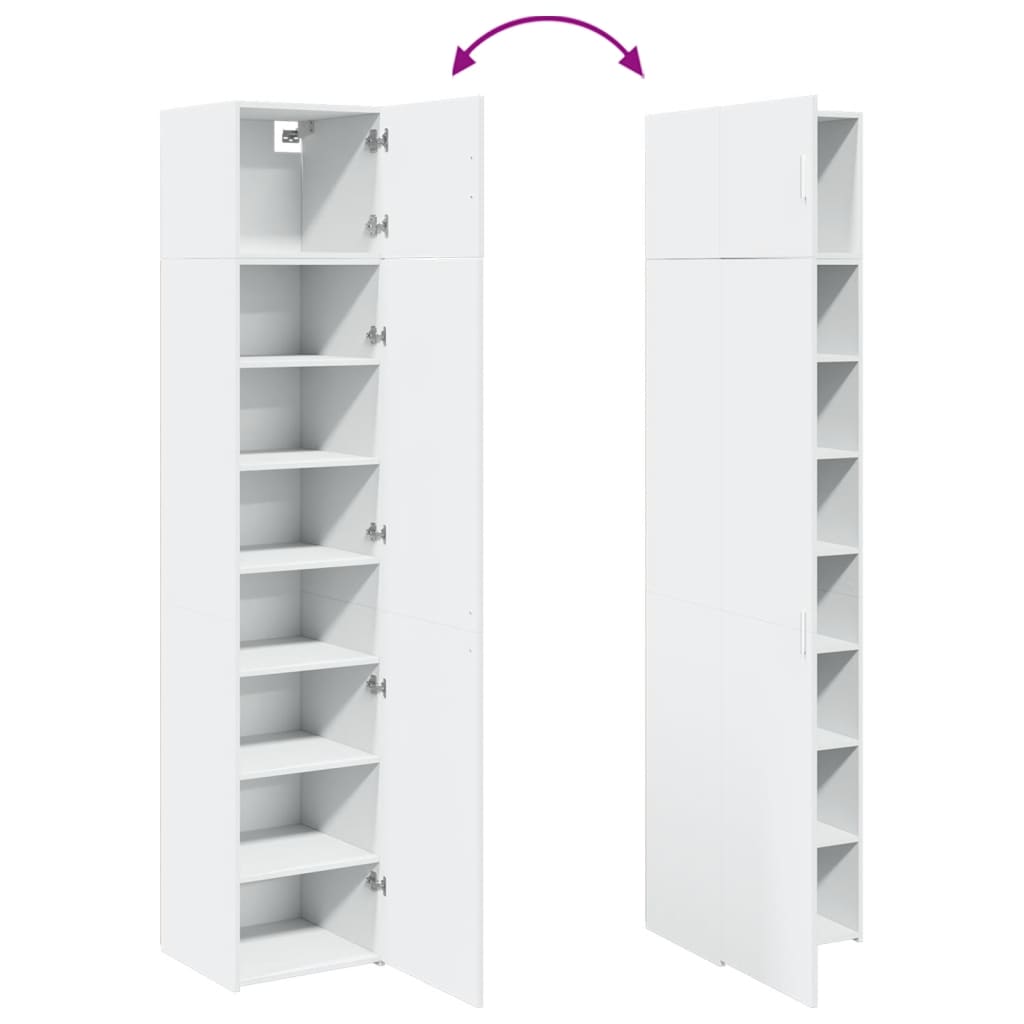 Mobile Sottile Bianco 45x42,5x225 cm in Truciolato | homemem39