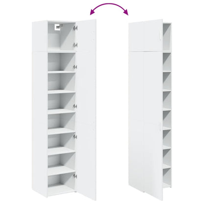 Mobile Sottile Bianco 45x42,5x225 cm in Truciolato | homemem39