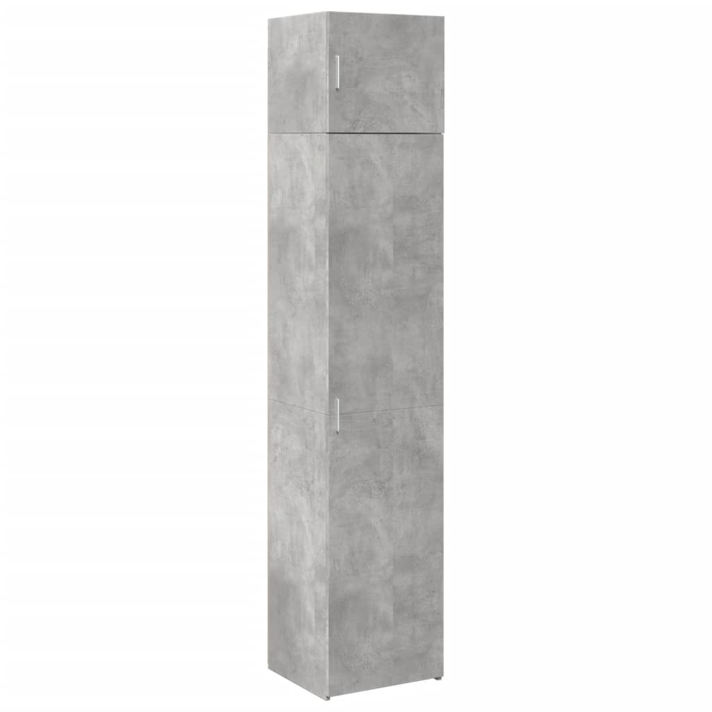 Mobile Sottile Grigio Cemento 45x42,5x225 cm in Truciolato - homemem39