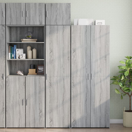 Mobile Sottile Grigio Sonoma 45x42,5x225 cm in Truciolato - homemem39