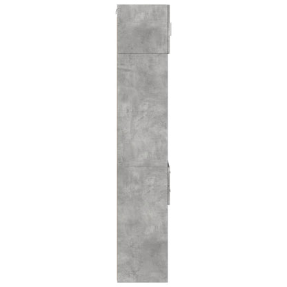Mobile Sottile Grigio Cemento 45x42,5x225 cm in Truciolato - homemem39