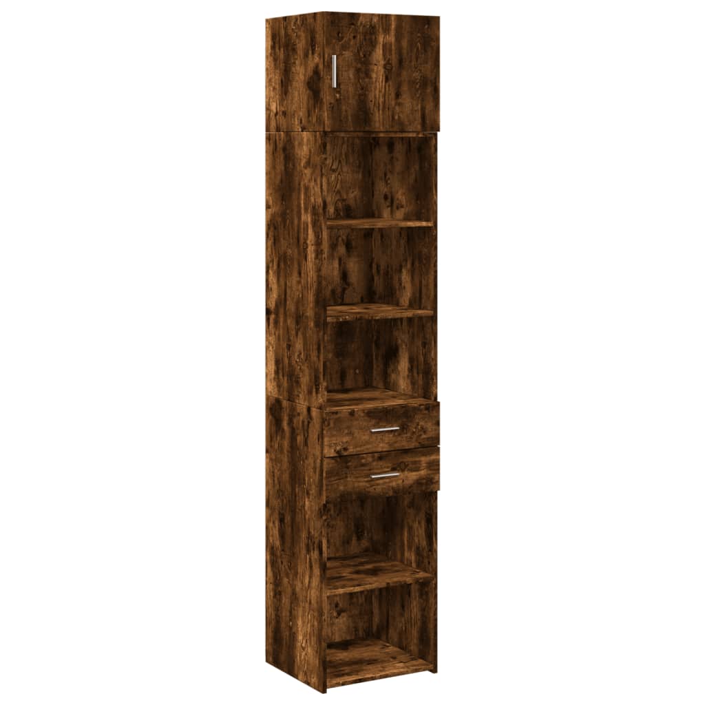 Mobile Sottile Rovere Fumo 45x42,5x225 cm in Truciolato - homemem39