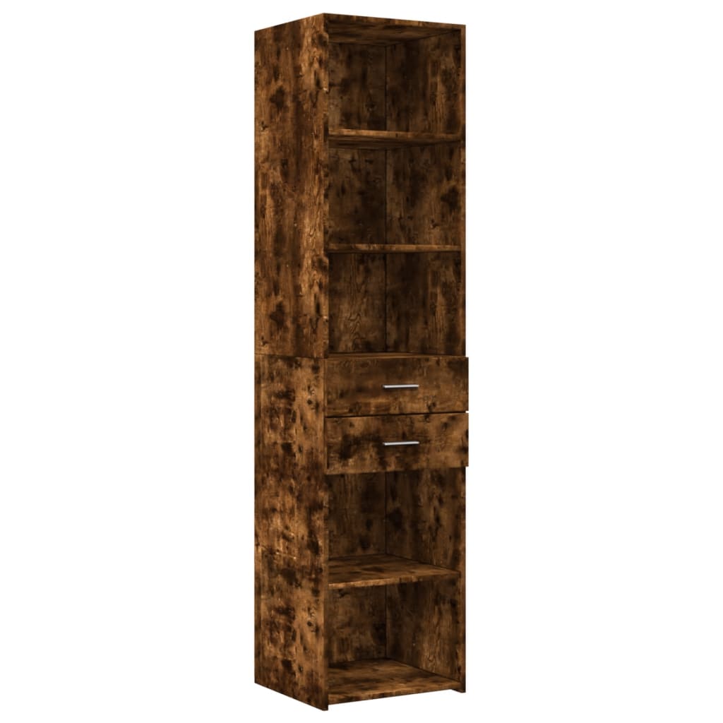 Mobile Sottile Rovere Fumo 45x42,5x225 cm in Truciolato - homemem39