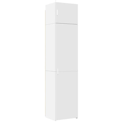 Mobile Sottile Bianco 50x42,5x225 cm in Truciolato | homemem39