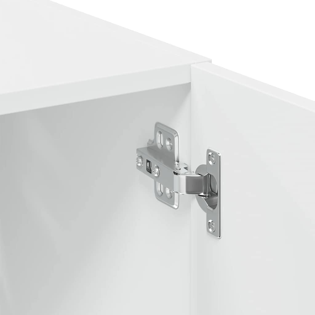 Mobile Sottile Bianco 50x42,5x225 cm in Truciolato | homemem39