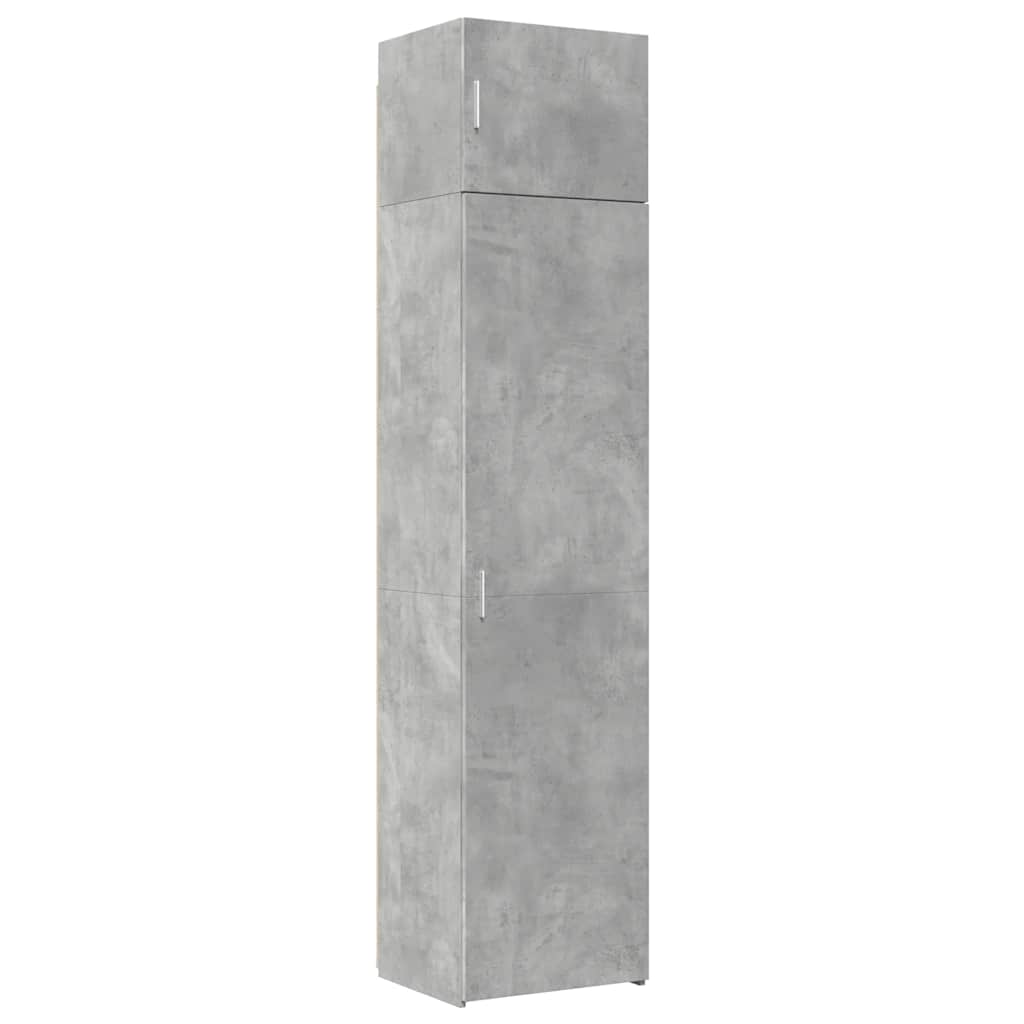 Mobile Sottile Grigio Cemento 50x42,5x225 cm in Truciolato