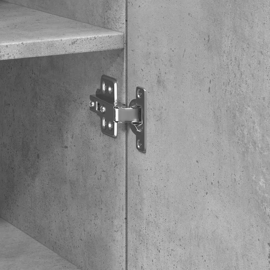 Mobile Sottile Grigio Cemento 50x42,5x225 cm in Truciolato