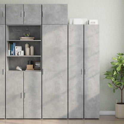 Mobile Sottile Grigio Cemento 50x42,5x225 cm in Truciolato