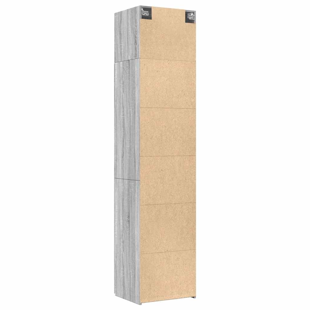 Mobile Sottile Grigio Sonoma 50x42,5x225 cm in Truciolato - homemem39