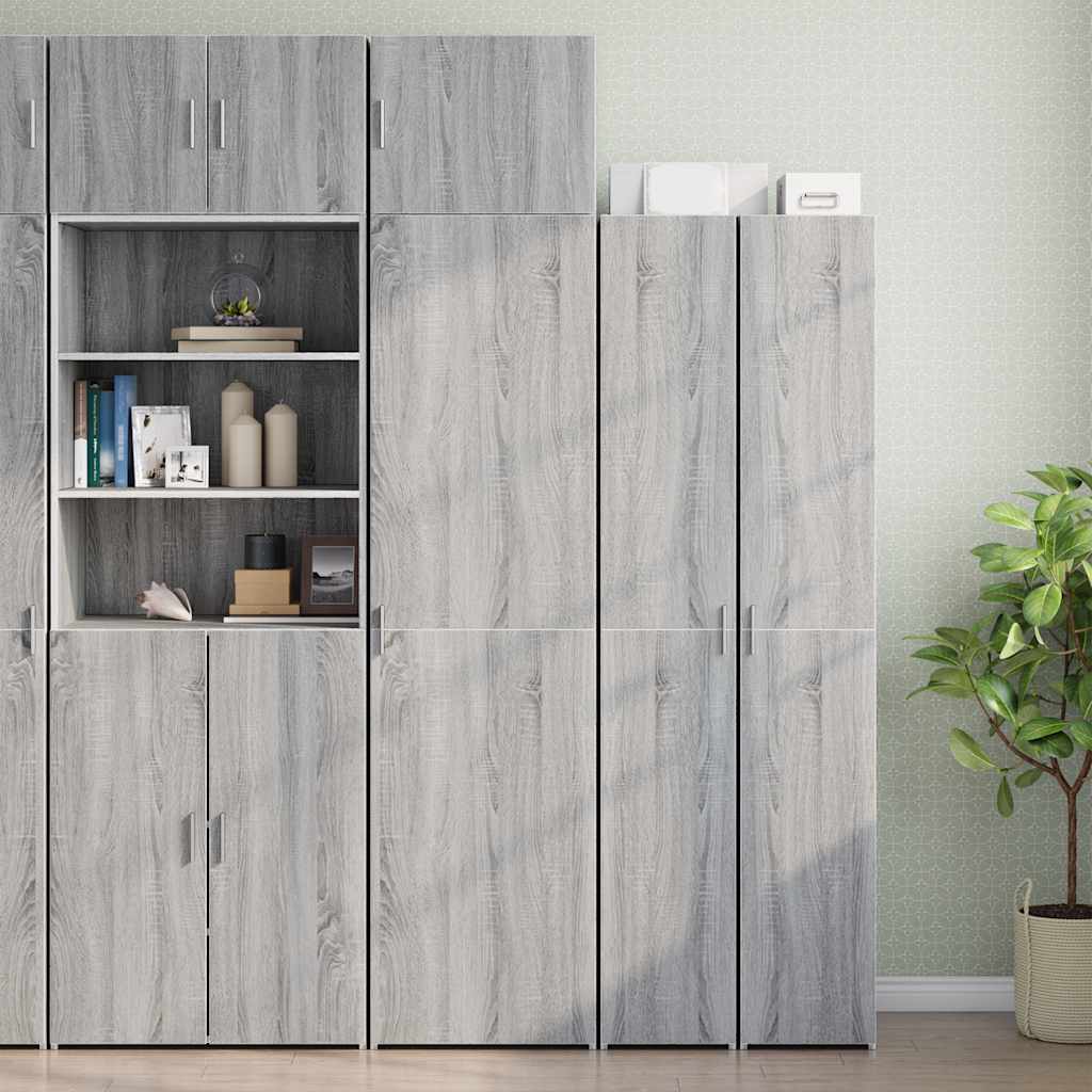 Mobile Sottile Grigio Sonoma 50x42,5x225 cm in Truciolato - homemem39