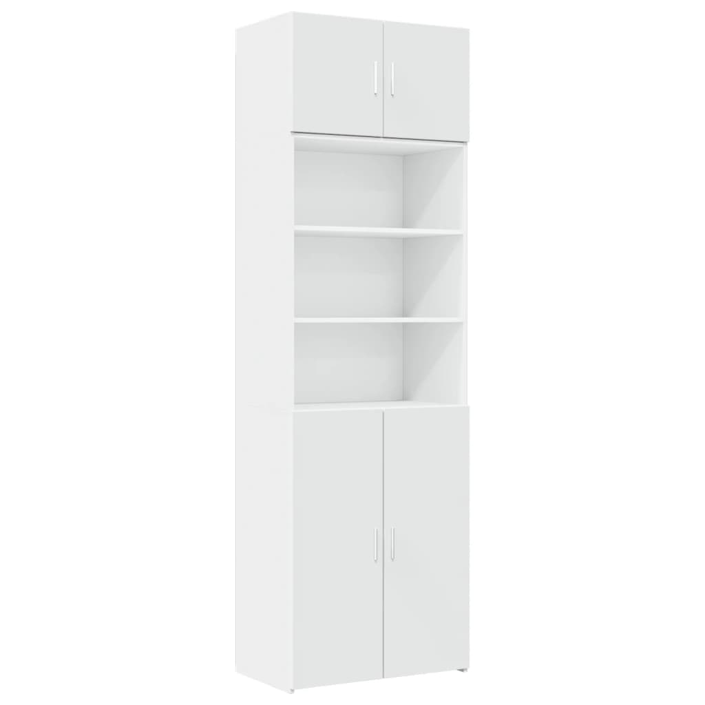 Mobile Portaoggetti Bianco 70x42,5x225 cm in Truciolato | homemem39