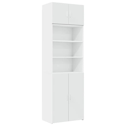 Mobile Portaoggetti Bianco 70x42,5x225 cm in Truciolato | homemem39