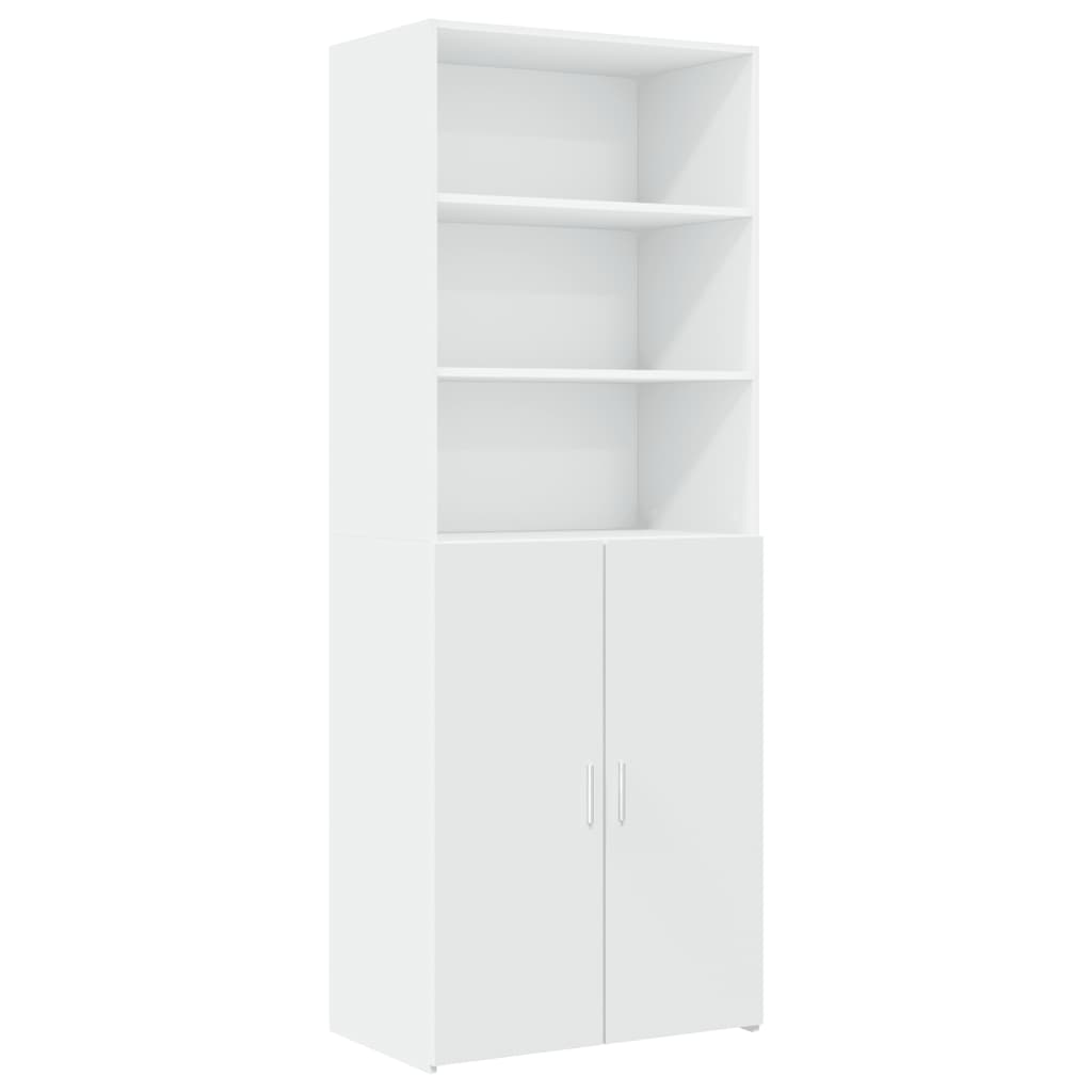 Mobile Portaoggetti Bianco 70x42,5x225 cm in Truciolato | homemem39