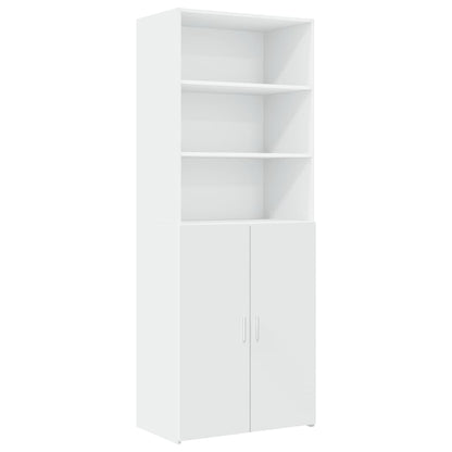 Mobile Portaoggetti Bianco 70x42,5x225 cm in Truciolato | homemem39