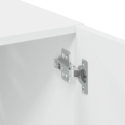 Mobile Portaoggetti Bianco 70x42,5x225 cm in Truciolato | homemem39