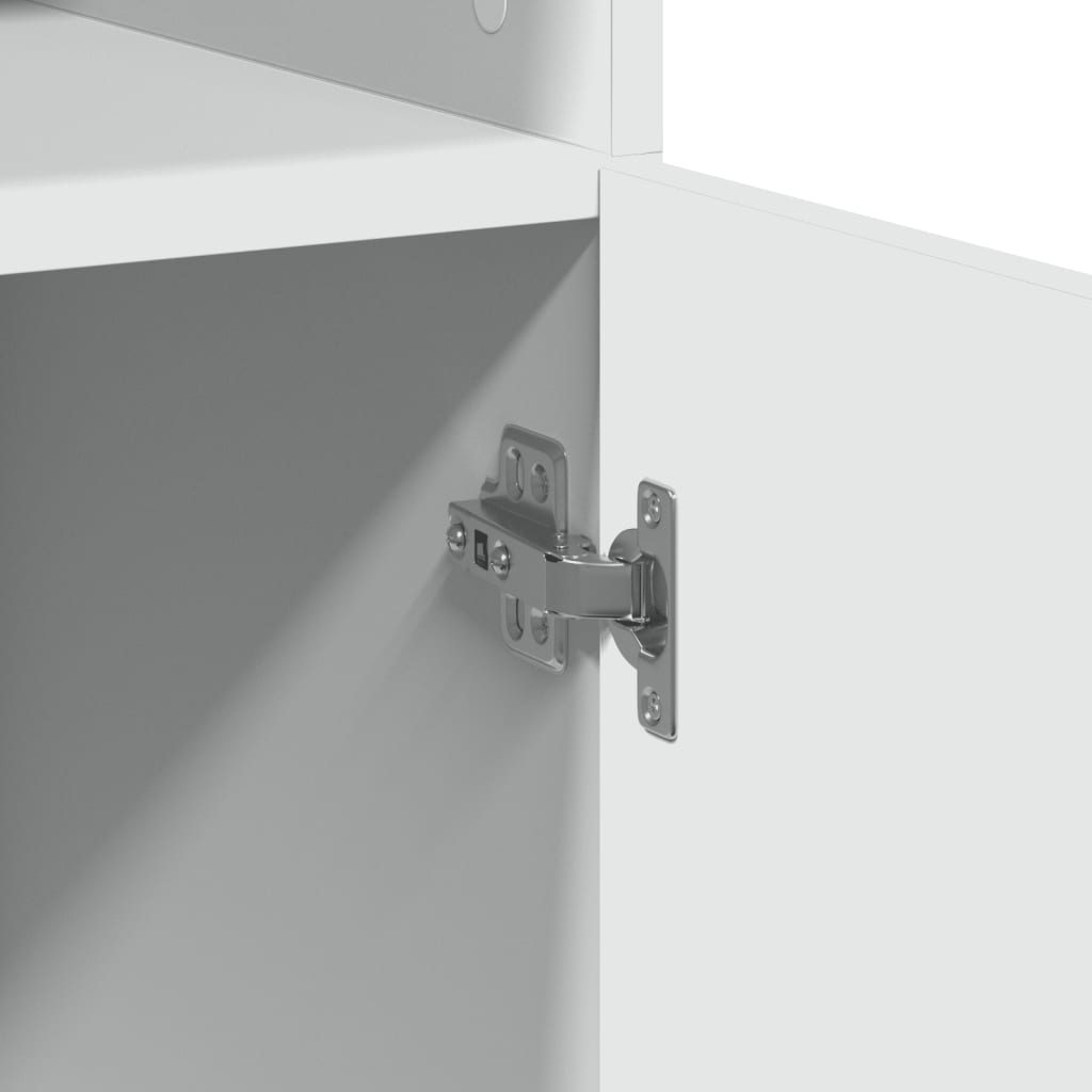 Mobile Portaoggetti Bianco 70x42,5x225 cm in Truciolato | homemem39