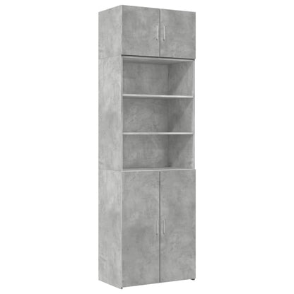 Armadietto Grigio Cemento 70x42,5x225 cm in Truciolato - homemem39