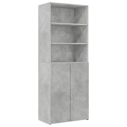Armadietto Grigio Cemento 70x42,5x225 cm in Truciolato - homemem39