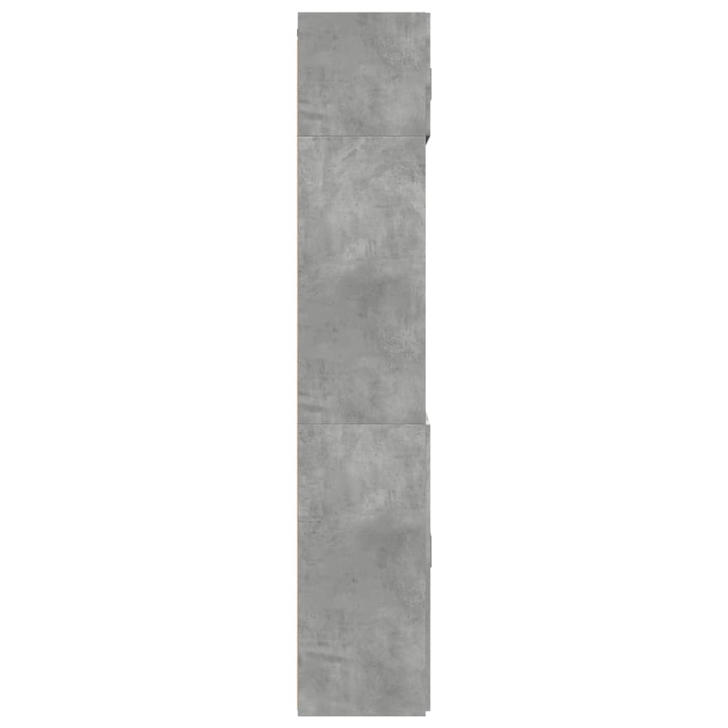 Armadietto Grigio Cemento 70x42,5x225 cm in Truciolato - homemem39