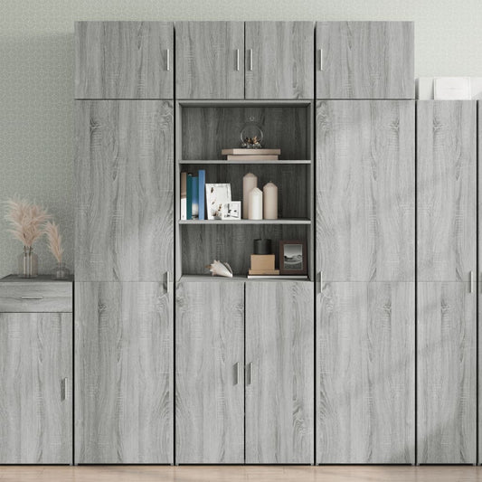 Armadietto Grigio Sonoma 70x42,5x225 cm in Truciolato - homemem39